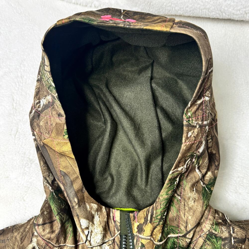 UNDER ARMOUR Half Zip Pullover Scent Control Camo Hunting Jacket Hoodie Medium - Picture 6 of 14